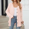 thumbnail image 6 of Cardigan Sweaters for Women Lightweight Open Front Long Sweater Plus Size Knit Casual Fall Outfits with Pocket, 6 of 8