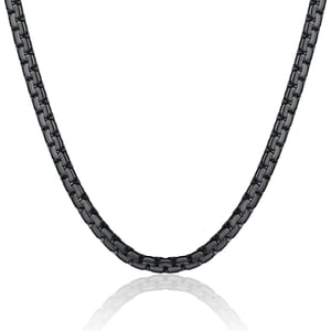 ChainsProMax 4mm Stainless Steel Box Chain Necklace