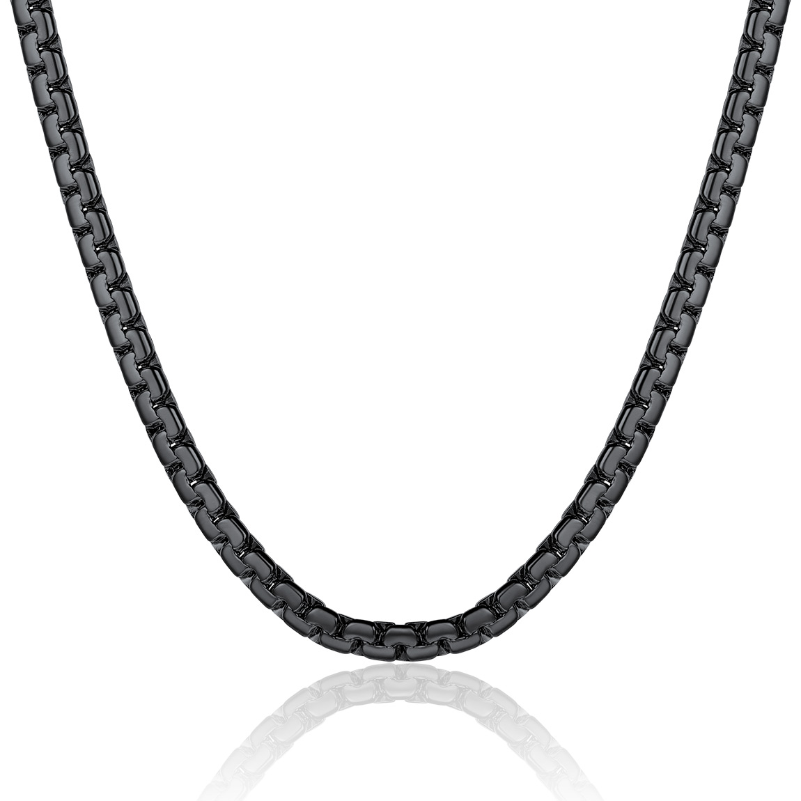 ChainsProMax 4mm Stainless Steel Box Chain Necklace photo 1