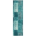 thumbnail image 2 of Addison Rugs Chantille Indoor/Outdoor Traditional Patchwork Teal Washable Runner Rug, 2'3" x 7'6", 2 of 6