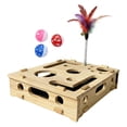 thumbnail image 4 of Caja interactiva para gatos, rompecabezas, juguete para hacer ejercicio en interiores, resistente, práctico, fácil de limpiar, caja de rompecabezas Sin lima de uñas, 4 of 8