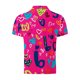 thumbnail image 3 of TaTaai Men's Valentine Print Turndown Collar Quarter Sleeve Pullover, Valentine's Day Gift, Casual Daily Outdoor T-Shirt Gift, 3 of 5