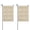Deer Floral Leaf-1, variant on 2PCS Garden Flag Set, Double-Sided 12x18 Inch, Outdoor Holiday Flag,Deer Floral Butterfly Beige Pattern