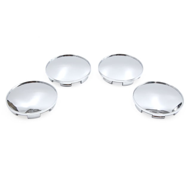 Unique Bargains 4 Pcs Embouts de Moyeu Central de Pneu de Voiture Ton Argent 68mm Dia 6 Crampons Protecteur