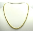 thumbnail image 4 of 14K Yellow Gold 3.5mm Round Box Chain, FREE Microfiber Cloth, Rolo Link Mens Womens Necklace, Giorgio Bergamo, 4 of 7