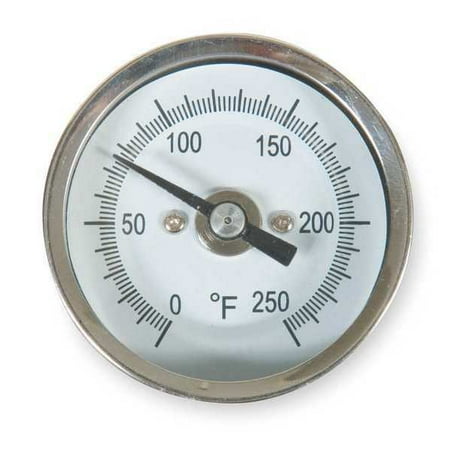 

ZoroSelect Bimetal Thermom 2 In Dial 0 to 250F Accuracy: +/-1%
