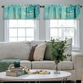 thumbnail image 6 of LALILO Kitchen Curtains Abstract Art Valances for Windows Rod Pocket Curtain Valance for Bathroom Bedroom Living Room Cafe,52 X 18 Inch,2 Panel, 6 of 7