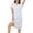 White, variant on Lutiedan Cotton Nightgowns for Women Short Sleeve Midi Sleepshirts V Neck Floral Loungewear Nightshirt with Pockets,White,XXL
