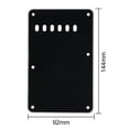 thumbnail image 1 of 6 Holes Electric Guitar Tremolo Cavity Cover Back Plate for Fender ST SQ black 2PCS, 1 of 6