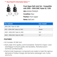 thumbnail image 2 of Front Upper Ball Joint Set - Compatible with 2000 - 2006 GMC Yukon XL 1500 2001 2002 2003 2004 2005, 2 of 2