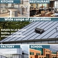 thumbnail image 7 of EuKer 6" Round Chimney Cap, Stainless Steel Roof Rain Chimney Cover for Vent, Black, 7 of 7