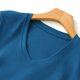 thumbnail image 4 of mfyjkho Tops De Gimnasio Para Mujer, Blusas Y Camisas De Cuello En V De Manga Corta De Punto De Color Liso Para Mujer Tops Y Blusas Para Mujer L, 4 of 4