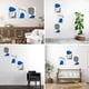 thumbnail image 3 of Cuadro Decorativo Canvas Revolution Tríptico Vertical Formas Azul y Gris Set De 3 Cuadros 25x38 cm, 3 of 5