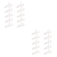 thumbnail image 4 of Maytalsory 10 Pieces Easel Stands Dish Plate Picture _S Frame Holder Photo Rack White L 10 Pcs 2Set, 4 of 6