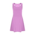 thumbnail image 5 of LIJCC Kid Girls Sleeveless Tennis Dresses Golf Outfit High Waist Workout Athletic Skorts A-Line Dress Raceback Golf Dress School Sports Dresses Athletic Outfits, 5 of 6