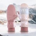 thumbnail image 2 of QQAMB Snow Gloves for Women Winter Warm Lightweight Comfortable Water-Resistant Thiken Gloves for Skiing, 2 of 4