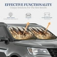 thumbnail image 4 of Sikiie Horses running Print Foldable Car Windshield Sun Visor, Car Window Sunshade Suitable for Sedan, SUV and Truck Car Accessories-Large, 4 of 6