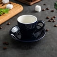 thumbnail image 3 of Taza de porcelana para espresso con platillo, taza para espresso, 80 ml/2,7 oz, 3 of 5