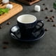 thumbnail image 3 of Taza de porcelana para espresso con platillo, taza para espresso, 80 ml/2,7 oz, 3 of 5