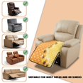 thumbnail image 5 of FOR U DESIGNS Yellow Sunflower Dot Print Recliner Cover Waterproof Anti-Slip Reclining Seat Cushion Slipcover for Dogs, Easy to Install Reclining Sofa Cover Machine Washable Furniture Protector, 5 of 6