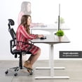 thumbnail image 2 of VIVO White Manual Height Adjustable Stand Up Desk Frame with Hand Crank System, Ergonomic Standing 2 Leg Workstation, DESK-V101MW, 2 of 6