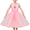 Pink 3D Peacock, variant on White Flower Girls Dress Sleeveless Lace Tulle Pearl And Rhinestone Embellished With Wrist Cuffs 8 Years