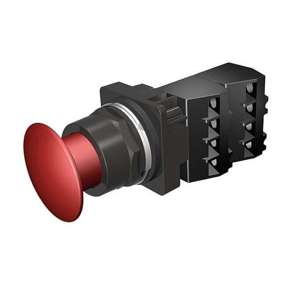 Siemens Push Button Operator, 30 mm, 2NC, Red 52BP2A2G