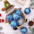 thumbnail image 5 of Bola de decoración para árbol de Navidad, adornos navideños, 6 cm, juego de 24 bolas navideñas pintadas a mano, 5 of 5