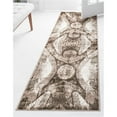 thumbnail image 1 of Unique Loom 3137735 2 x 13 ft. Albert Sofia Runner Rug, Brown, 1 of 1