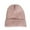 Pink, variant on Winter Warm Knit Beanie Fleece Liner with Pom Pom for Cold Weather Women - Gray