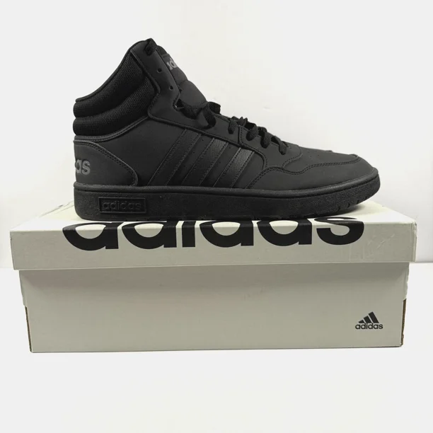 Ad-id-as Hoops 3.0 Mid Shoes Mens 12 Black Mid Cut Basketball Inspired GV6683