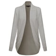 thumbnail image 1 of FashionOutfit Women's Classic Stylish Comfortable Open Front Draped Cardigan, 1 of 3