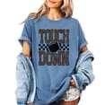 thumbnail image 4 of Leopard Print Touchdown Shirt for Women Football Game Day Graphic Tee, Blue Jean Shirt, 2XL, 4 of 8