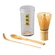 thumbnail image 2 of batidor de matcha,Juego de té japonés Matcha Cucharadas de batidor Matcha,Juego de inicio de Matcha tradicional Chasen Chashaku,Kit de ceremonia Matcha hecho a mano para el té, 2 of 9