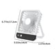 thumbnail image 3 of Ventilador, ventilador de techo, ventilador de escritorio, ventilador portátil Nuevo ventilador USB recargable de larga duración para el hogar, silencioso, súper potente, plegable, ventilador de escri, 3 of 8