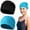 Multi, variant on REOFLYUP Adult Swim Cap Black Waterproof 2Pcs 9.6X9.6X0.04In
