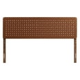 thumbnail image 4 of Headboard, King Size, Walnut Brown, Vegan Leather, Bedroom, Modern Contemporary HB36775, 4 of 8