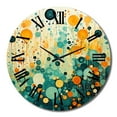 thumbnail image 4 of Designart "Nostalgic Remix II" Abstract Collages Oversized Wall Clock, 4 of 5