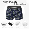 thumbnail image 2 of Men's Boxer Briefs, Hand Drawn Rockets Soft Comfy Mens Underwear Boxer Briefs Breathable With Widen Waist, 2 of 7