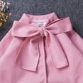 thumbnail image 2 of One opening Toddler Kid Baby Girls Warm Wool Bowknot Coat Winter Overcoat Outwear Jacket (2-3T, Brown), 2 of 5