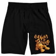 thumbnail image 5 of Five Nights At Freddy's Freddy Resting Adult Black Sleep Pajama Shorts - 3XL, 5 of 7