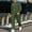 01 Army Green, variant on YueHuiYing Man Style Casual Fashion Long Sleeves Button Standing Collar Top Drawstring Waist Long Pants Sets