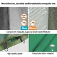 thumbnail image 6 of IC ICLOVER Double 2 Person Outdoor Garden Hammock, Portable Nylon Fabric Parachute Multifunctional Lightweight Hammocks with 2 Hanging Ropes & Carabiner for Backpacking Travel Beach Yard - Green, 6 of 9