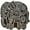 Design#4, variant on Elephant Indian Wooden Block Hand Carved Printing Blocks Decorative Stamp