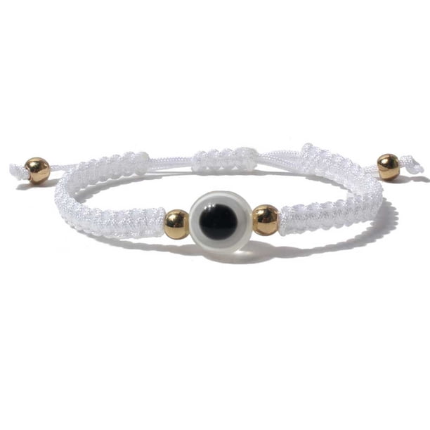 Sonducket trenzada a la moda, correa de muñeca, decorativa artesanal, joyería de mano, decoración artesanal hecha a mano Ropa, zapatos y accesorios Miscelánea Blanco