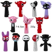 Sprunki Toys, 12 Pack Action Figures Set Mystery Box Toys Office Room Figurines Decor for Adults Fans Birthday Party Decorations Gift Cake TopperStyles-7