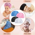 thumbnail image 4 of Topboutique Mesh Sleep Bonnet,4 Pcs Curly Hair Nets Sleep Caps,Unisex Elastic Cooking Hat,Durable Bouffant Hair Nets,Curly Hair Nets Sleep Caps for Sleeping Night and Food Service,Mixed Color, 4 of 8