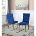 thumbnail image 3 of 63"x 39" Rectangular Clear Glass 7pc Dining Set with Gold Stainless Steel, 3 of 3