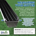 thumbnail image 3 of FlowGuard Premium 50-Year Gutter Cover System - Thermal Thaw Black - 5 Inch Aluminum Gutter Guards 102 Feet - by FlexxPoint, 3 of 5