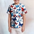 thumbnail image 2 of NOLDARES Toddler Little Boys Clothes Short Sleeve Crewneck T-Shirts Top Tee Size for 2-6 Years(Blue,4-5 Years), 2 of 4